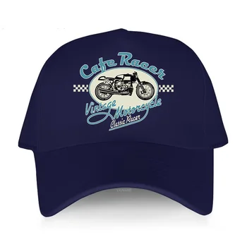 Гореща разпродажба, мъжки модни памучен шапка с принтом, брандираната оригинална шапка CAFE RACER, лятна дишаща бейзболна шапка унисекс, шапки на приятел