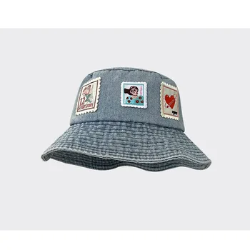 Дамска лятна шапка-панама, шапки, дамски плажни шапки за мъже, солнцезащитная шапка, козирка, памучен шапка за риболов, шапка за момичета, корейската шапка