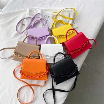 Дамска Чанта, нова малка дамска чанта на верига, Нова модерна чанта-месинджър през рамо, чанта, портфейл, ръчна чанта ярки цветове