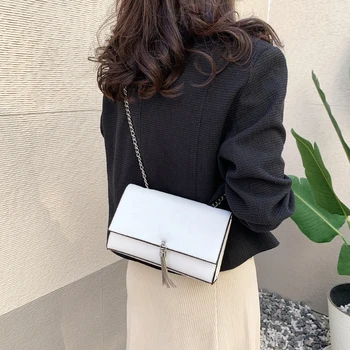Дамска чанта, ретро-кафяв минималистичном стил, луксозна чанта от изкуствена кожа, портфейл, регулируем чанта през рамо, ежедневна чанта на рамото