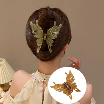 Дамски Малка пеперуда-нокът за Коса, пластмасов шнола за коса, сладка шнола-раци, стилни шнола за коса, модни Аксесоари за коса