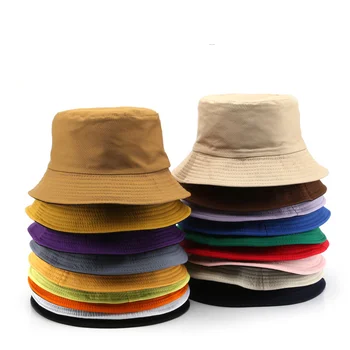 Дамски модни лятна шапка от слънцето, панама-кофа за жени, памучен панама за момичета, плажни пътна градинска реверсивная шапка рибар
