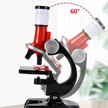 Детски играчки-микроскоп HD1200 Times, обзавеждане за биологичните експерименти в началното училище, забавни играчки, определени микроскопи