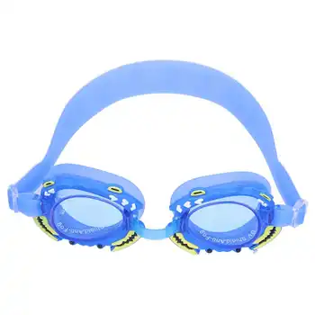 Детски очила за плуване с защита от замъгляване с висока разделителна способност, регулируем силиконов каучук, очила за плуване във формата на раци, универсални очила за момчета и момичета