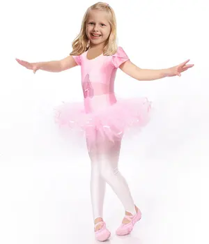 Детско балетное рокля за момичета, танцови костюми за момичета, дрехи за деца, балетные костюми, танцово трика за момичета, танцови облекла за момичета