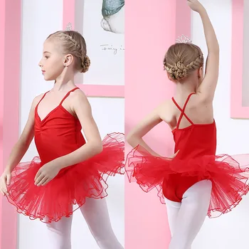 Детско професионални балетное рокля-пакетче, костюми за състезателни танци, тюлевая балетната дрехи, гимнастически трика за момичета, танцови рокли