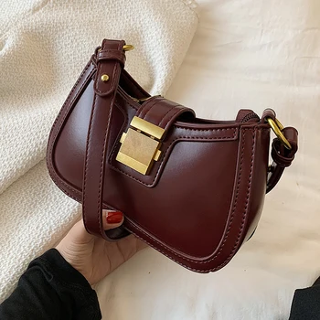 Дизайнерски дамски малки чанти от изкуствена кожа, малки чанти през рамо, висококачествени дамски чанти през рамо за жени, ежедневни чанти-месинджър
