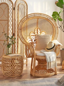 Дизайнерски стол Gendo Peacock облекчава мебели за плетене от лоза в югоизточна Азия, художествено творчество, подпори за сватбена фотография
