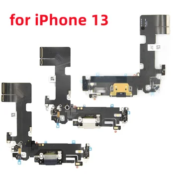 Долен USB-порт за зарядно Устройство, зарядно устройство, Гъвкав Кабел За Зареждане на iPhone 13 Pro Max, резервни части за мини-телефони
