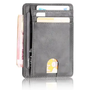 Държач за карти Мини чантата Антимагнитный минималистичен Анти Rfid ID Титуляр за кредитни карти, За жени, мъже Кутия за кредитни карти, Бизнес подарък