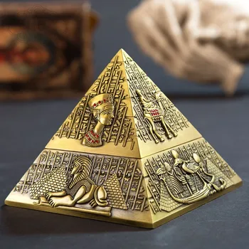 Европейската Египетски метална пирамида на фараона, креативна пепелник, Клуб хотел, KTV, Мебели за дома, творческа практично украса