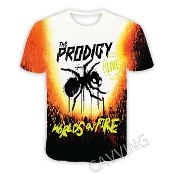Ежедневни тениски The Prodigy Rock с 3D принтом, тениски в стил хип-хоп, блузи в стил харадзюку, дрехи T02