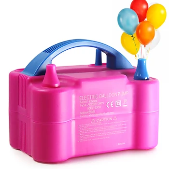 Електрическа помпа за балони с капацитет 600 W 220-240 В, преносим воздуходувной помпа с двоен накрайник, надуваем балон за парти, преносими надуваеми инструменти