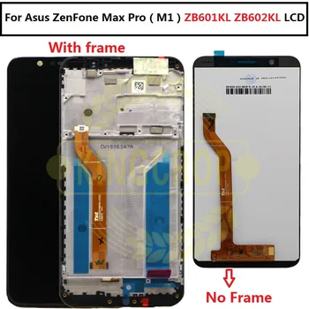 За Asus ZenFone Max Pro (M1) ZB601KL ZB602KL LCD дисплей с сензорен екран Дигитайзер в събирането На Asus ZB601KL LCD дисплей с рамка