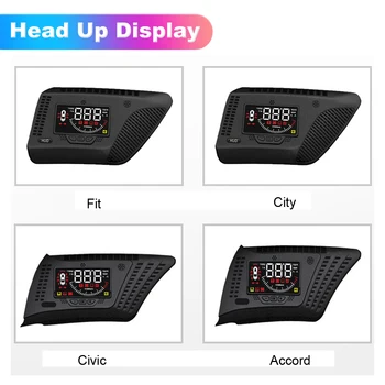 За Honda Fit/City/Civic/Accord 2014-2019 2020 Автомобилни електронни аксесоари главоболие, HUD дисплея на Екрана аларма за безопасно шофиране