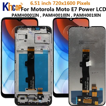 За Motorola Moto E7 Power LCD дисплей с рамным дисплей сензорен екран дигитайзер за Мото E7 Power LCD дисплей за Мото E7Power Дисплей