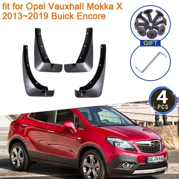 за Opel Vauxhall Mokka X Buick Encore 2013 ~ 2018 2019 2017 Г. splash охрана, Защита От пръски, Актуализация на Крилата на Предното колело, Аксесоари