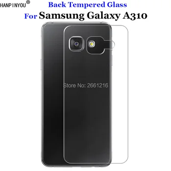 За Samsung A3 2016 Задната Защитен слой от закалено стъкло 9H 2.5 D Премиум-клас за Samsung Galaxy A3 (2016) A3100 A310 4,7