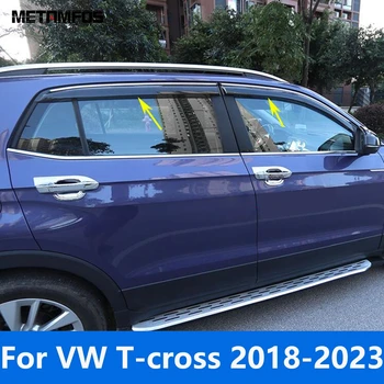 За Volkswagen T-cross Tcross 2018-2022 2023 Прозорец Козирка Ветрозащитный Козирка От Дъжд Тента Подслон За Полагане на Автомобили
