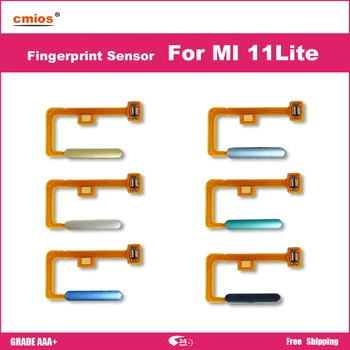 За Xiaomi Mi 11 Lite сензор за пръстови отпечатъци клавиш за връщане у дома Бутон меню гъвкава лента 100% оригинал
