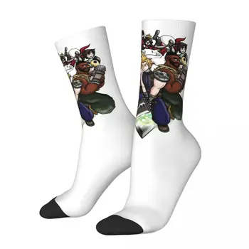 Забавни графични чорапи Final И Fantasy VII с героите на Final И Fantasy 7 Final Fantasy - най-Добрата покупка еластични чорапи в разговорния стил