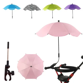 Защита от ултравиолетови лъчи, слънцезащитни дрехи за дъжд, детски чадър, Чанта за детска количка, Може свободно да се огъват, Не ръждясва, Универсални аксесоари за колички