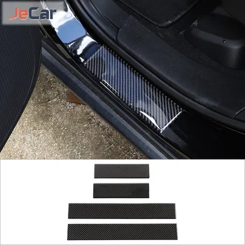 Защитни облицовки за прагове от мека въглеродни влакна за Jeep Grand Cherokee 2011 + Аксесоари за външността на автомобила