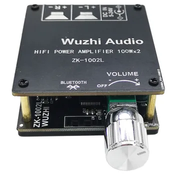 ЗК-1002L 100WX2 мини Bluetooth 5,0 безжичен аудио мощност цифров усилвател дъска стерео усилвател на постоянен ток 12 В 24 В