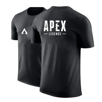 Играта Apex Легенди 2023, памучен брандираната спортна тениска с принтом, удобна тениска с къс ръкав, мъжки годишна ежедневна тениска с принтом за почивка, Оверсайз