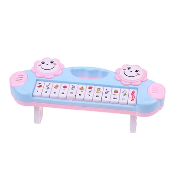 Изпълнява пиано музика игра Електронен орган Детски инструмент ABS 12 клавиши Преносим подарък за деца с анимационни модел, развитие на играчка за ранно развитие