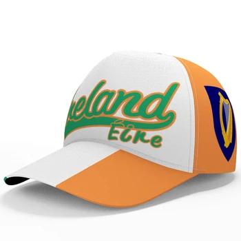 Ирландия бейзболна шапка Безплатен 3d Поръчка Името на Логото на Отбора Ie Риболовна Шапка Irl Държава Пътуване на Ирландската Нация Ейре Флаг Eirinn Прическа