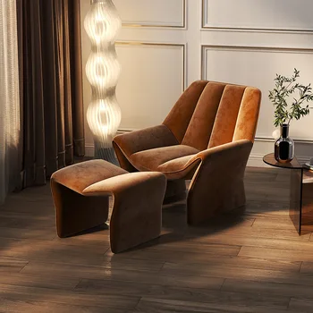 Италиански минималистичные столове за всекидневна, творческа мързелив стол за релакс, шезлонг за кабинет, стол за почивка на балкона, лесен диван