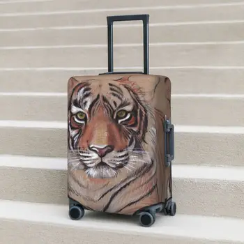 Калъф за куфара с Тигър НЕДОВЪРШЕНА работа на Оригиналния Чертеж Тигър Практическа Защита За Круиз Пътуване Аксесоари За Багажа на Полет