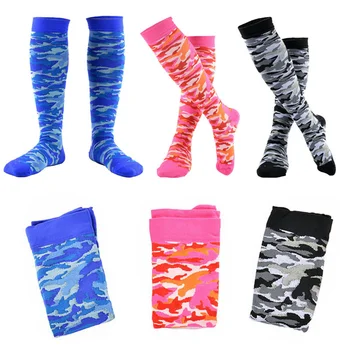 Кислородните камуфляжные компресия чорапи, дамски удобни, с анимационни индивидуалност, за лечение на подошвенного фасциита, найлонови мъжки спортни чорапи