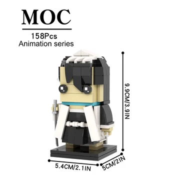 Класически аниме-сериал MOC1192, герой MOC Brick, Статуетка, Градивен елемент, Развитие на Играчка За Деца, Креативен Подарък на Приятел
