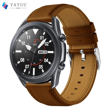 Кожена каишка за Galaxy Watch 3 45 mm/Galaxy Watch 46 мм, каишка за часовника 22 мм, съвместим с Huawei GT3 Pro/GT2 3 46 мм/GT2 Pro