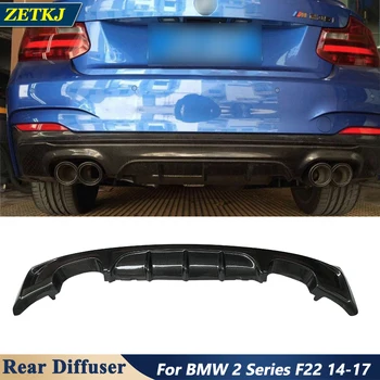 Комплекти за защита на задния ръб на бронята от настоящето карбон за BMW 2 series F22, 2014 - 2017, на ръба на задната част на автомобила