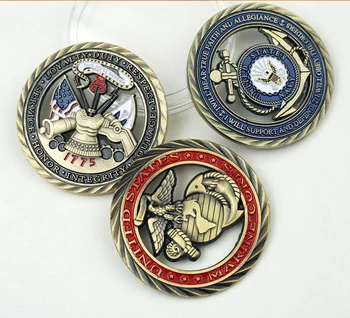 Корпуса на морската пехота на САЩ, монета на военновъздушните сили на армията на САЩ, колекция от монети 