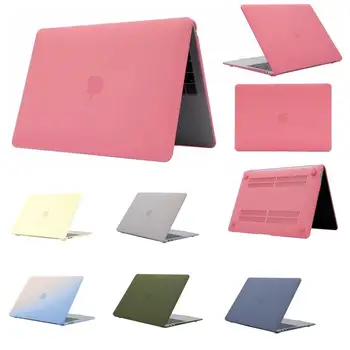 Крем калъф за лаптоп Apple Macbook Air Pro 13 15 16 с чип Retina M1 2020 2021 Touch Bar ID Дъгата твърд защитен калъф