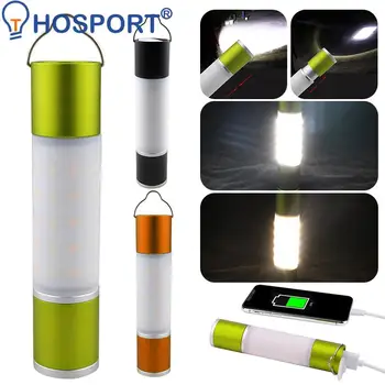 Лампа за къмпинг, USB Акумулаторна батерия led фенерче, вградена батерия, фенерче като източник на енергия за разходки, походи, катерене, извънредни ситуации