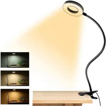 Лампа за четене, за Защита на очите, Энергосберегающая светодиодна настолна лампа с клипсой от USB, заполняющий светлина за селфи в таблата на леглото, Стоки за дома