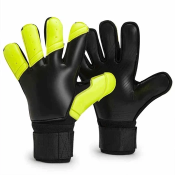 Латекс футболни вратарские ръкавици със защита от отпечатъци, подвижни футболни вратарские ръкавици с утолщением за пръсти, възрастен размер 8 9 10, вратарские ръкавици