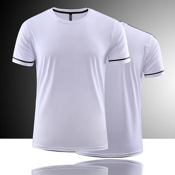 Лека дишаща спортна тениска за бягане с къс ръкав за мъже и жени, бързосъхнеща