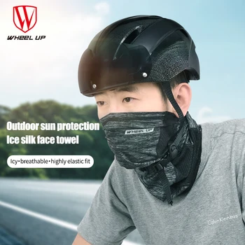 Лятна солнцезащитная мъжки маска от ледената коприна на половината лице за велоспорта, хладен и дишаща, който предпазва от ултравиолетови лъчи, велосипеди, мотоциклети, велосипеди, ледена шал