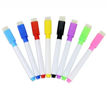 Магнитни маркери за бяла дъска, цветни, лесно стираемые офис 8-цветни маркери на водна основа, дръжки за рисуване