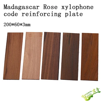 Мадагаскар роза код акустична китара стягане табела за ремонт на мост дървен триъгълник като поправка материала200*60* 3 мм