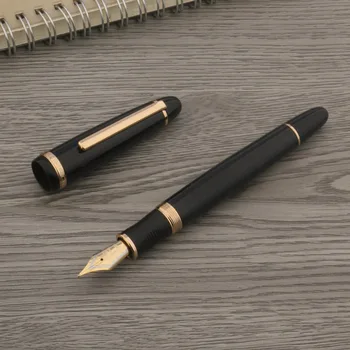 Марка JINHAO X850, писалка, каллиграфическая Дръжка, черен Златна върха, бизнес Офис и ученически принадлежности, Химикалки за писане