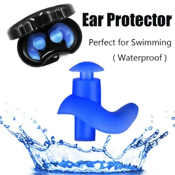 Меки тапи за уши за плуване, клипса, Защитен Калъф за Предотвратяване на вода, тапи за уши за уши, Водоустойчив Меки силиконови принадлежности за плуване