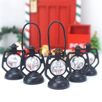 Мини-маслена лампа за Коледа, кукла-фея, Фея джудже, врата, куклена къща, Спалня, Аксесоари за баня декор