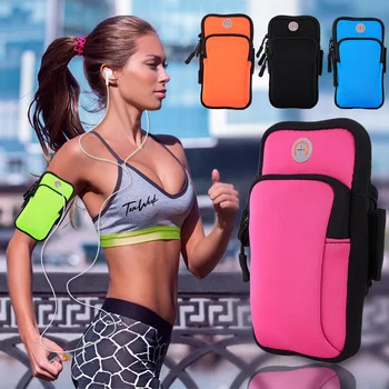 Многоцветен чанта за мобилен телефон, спортна чанта за фитнес, калъф за ръце на открито, чанта за ръце, превръзка на китката